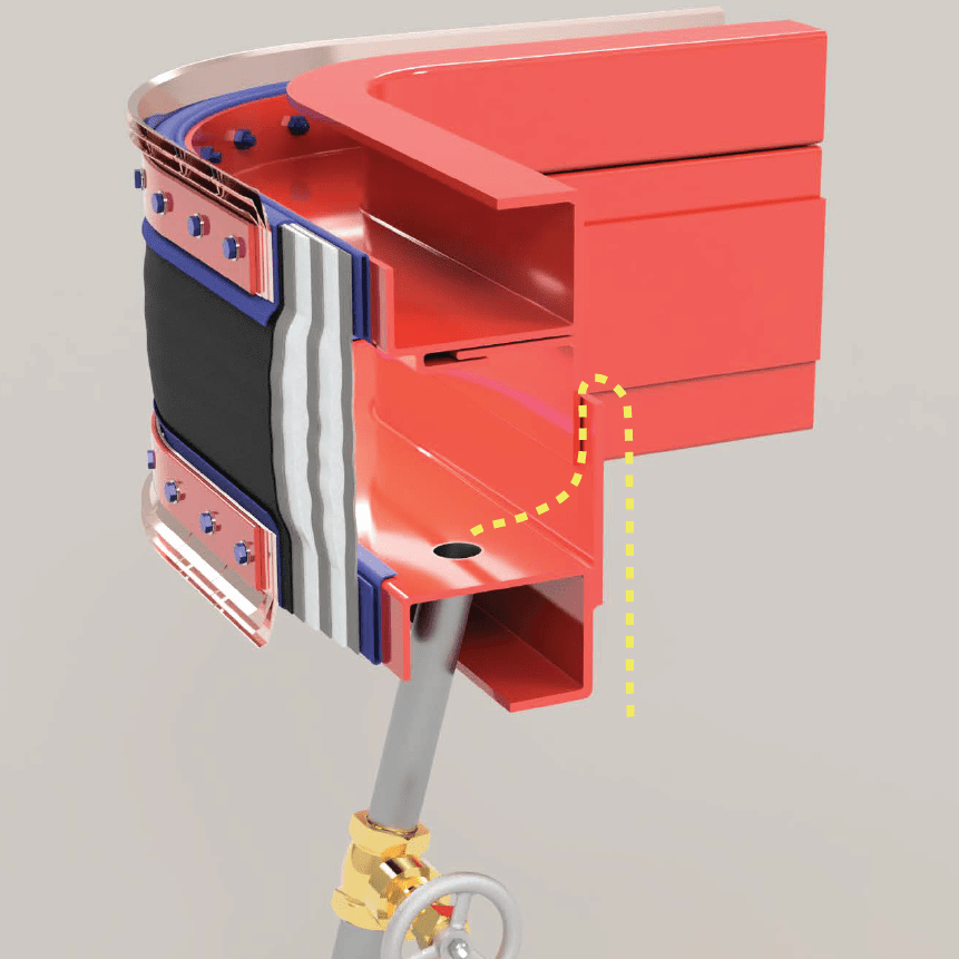 Particle Discharge Pipe (PEB)