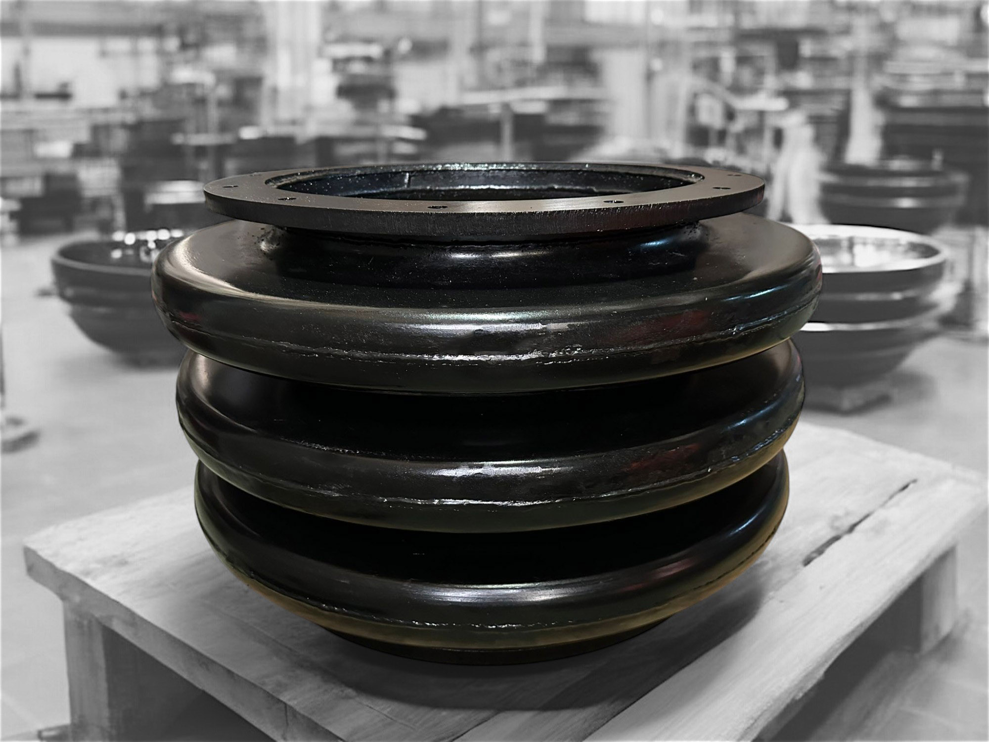 Çimento Sanayi için Isıya Dayanıklı DN550 Lens Metal Kompansatör